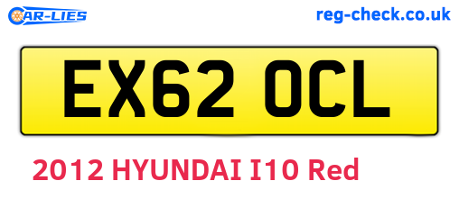 EX62OCL are the vehicle registration plates.
