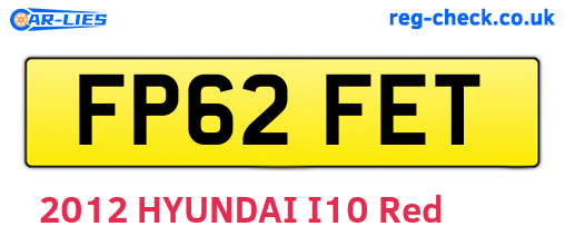 FP62FET are the vehicle registration plates.