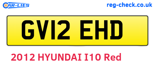 GV12EHD are the vehicle registration plates.