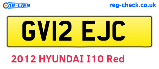 GV12EJC are the vehicle registration plates.