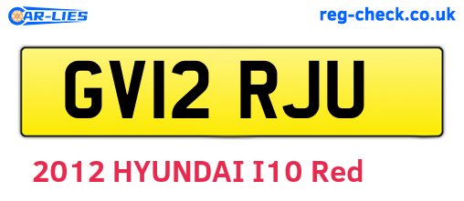 GV12RJU are the vehicle registration plates.