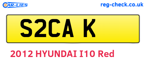 S2CAK are the vehicle registration plates.