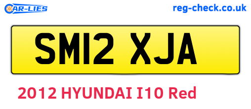 SM12XJA are the vehicle registration plates.