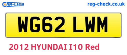 WG62LWM are the vehicle registration plates.