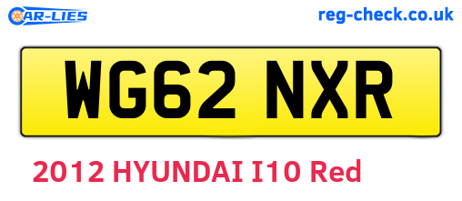 WG62NXR are the vehicle registration plates.