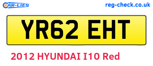 YR62EHT are the vehicle registration plates.