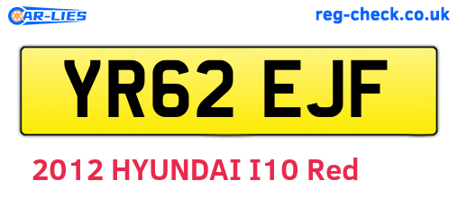 YR62EJF are the vehicle registration plates.