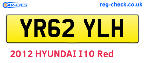 YR62YLH are the vehicle registration plates.