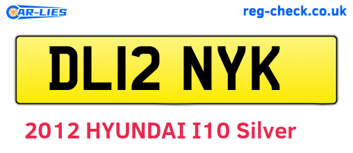DL12NYK are the vehicle registration plates.