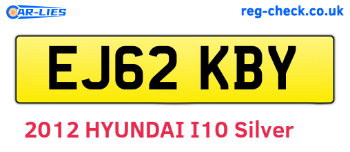 EJ62KBY are the vehicle registration plates.