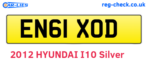 EN61XOD are the vehicle registration plates.