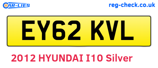EY62KVL are the vehicle registration plates.