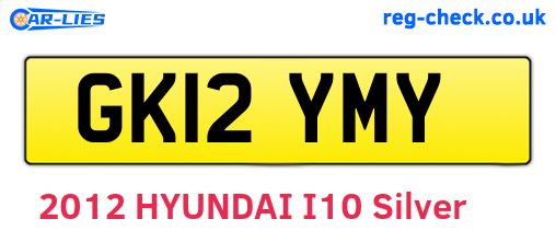 GK12YMY are the vehicle registration plates.