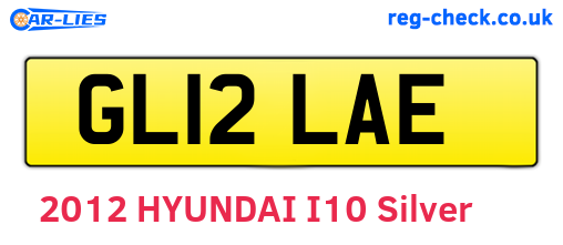 GL12LAE are the vehicle registration plates.