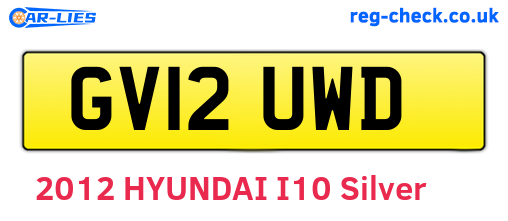 GV12UWD are the vehicle registration plates.