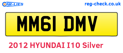 MM61DMV are the vehicle registration plates.