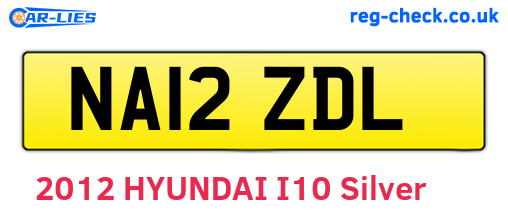NA12ZDL are the vehicle registration plates.