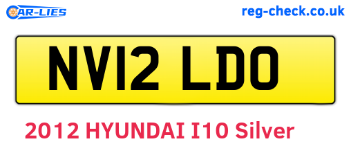 NV12LDO are the vehicle registration plates.