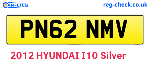 PN62NMV are the vehicle registration plates.