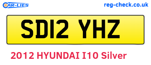 SD12YHZ are the vehicle registration plates.