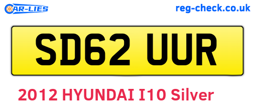 SD62UUR are the vehicle registration plates.