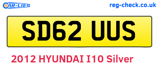 SD62UUS are the vehicle registration plates.