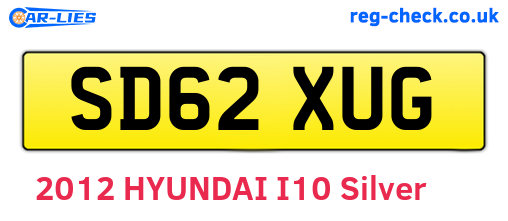 SD62XUG are the vehicle registration plates.