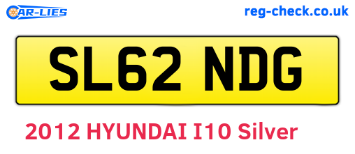 SL62NDG are the vehicle registration plates.