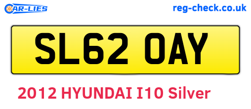 SL62OAY are the vehicle registration plates.