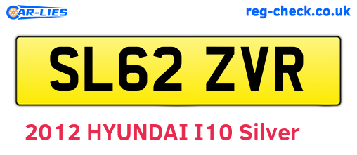 SL62ZVR are the vehicle registration plates.