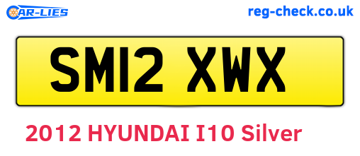 SM12XWX are the vehicle registration plates.