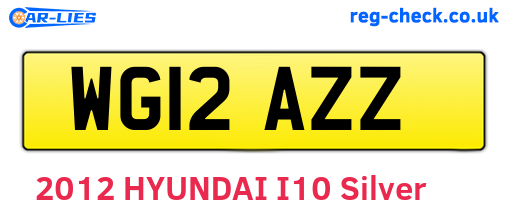 WG12AZZ are the vehicle registration plates.