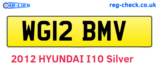 WG12BMV are the vehicle registration plates.