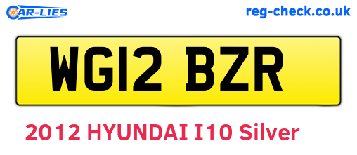WG12BZR are the vehicle registration plates.