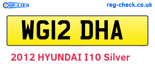 WG12DHA are the vehicle registration plates.