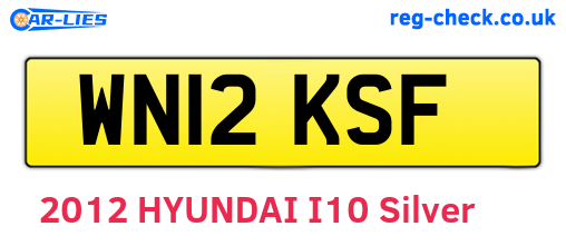 WN12KSF are the vehicle registration plates.