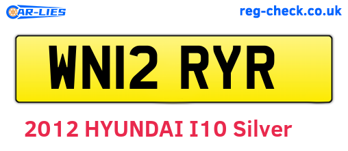 WN12RYR are the vehicle registration plates.