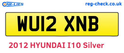 WU12XNB are the vehicle registration plates.