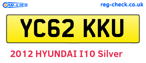 YC62KKU are the vehicle registration plates.