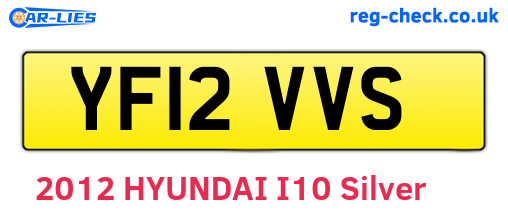 YF12VVS are the vehicle registration plates.