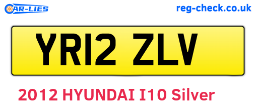 YR12ZLV are the vehicle registration plates.