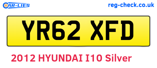 YR62XFD are the vehicle registration plates.