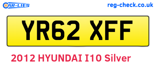 YR62XFF are the vehicle registration plates.