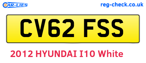CV62FSS are the vehicle registration plates.