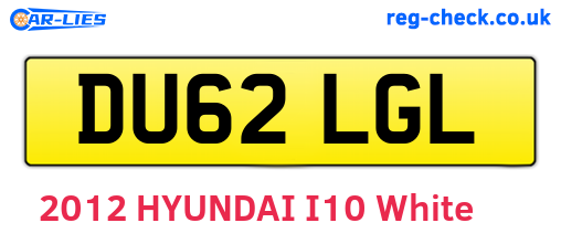 DU62LGL are the vehicle registration plates.