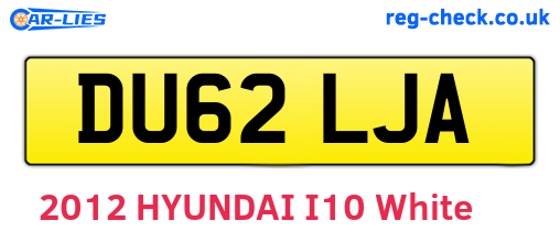 DU62LJA are the vehicle registration plates.