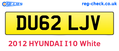 DU62LJV are the vehicle registration plates.