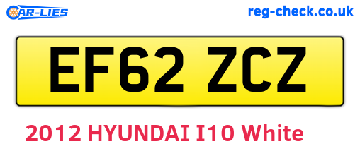 EF62ZCZ are the vehicle registration plates.