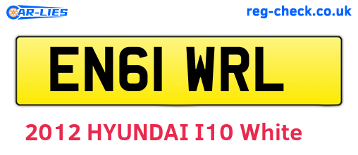 EN61WRL are the vehicle registration plates.