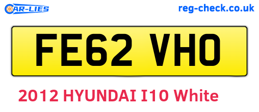 FE62VHO are the vehicle registration plates.